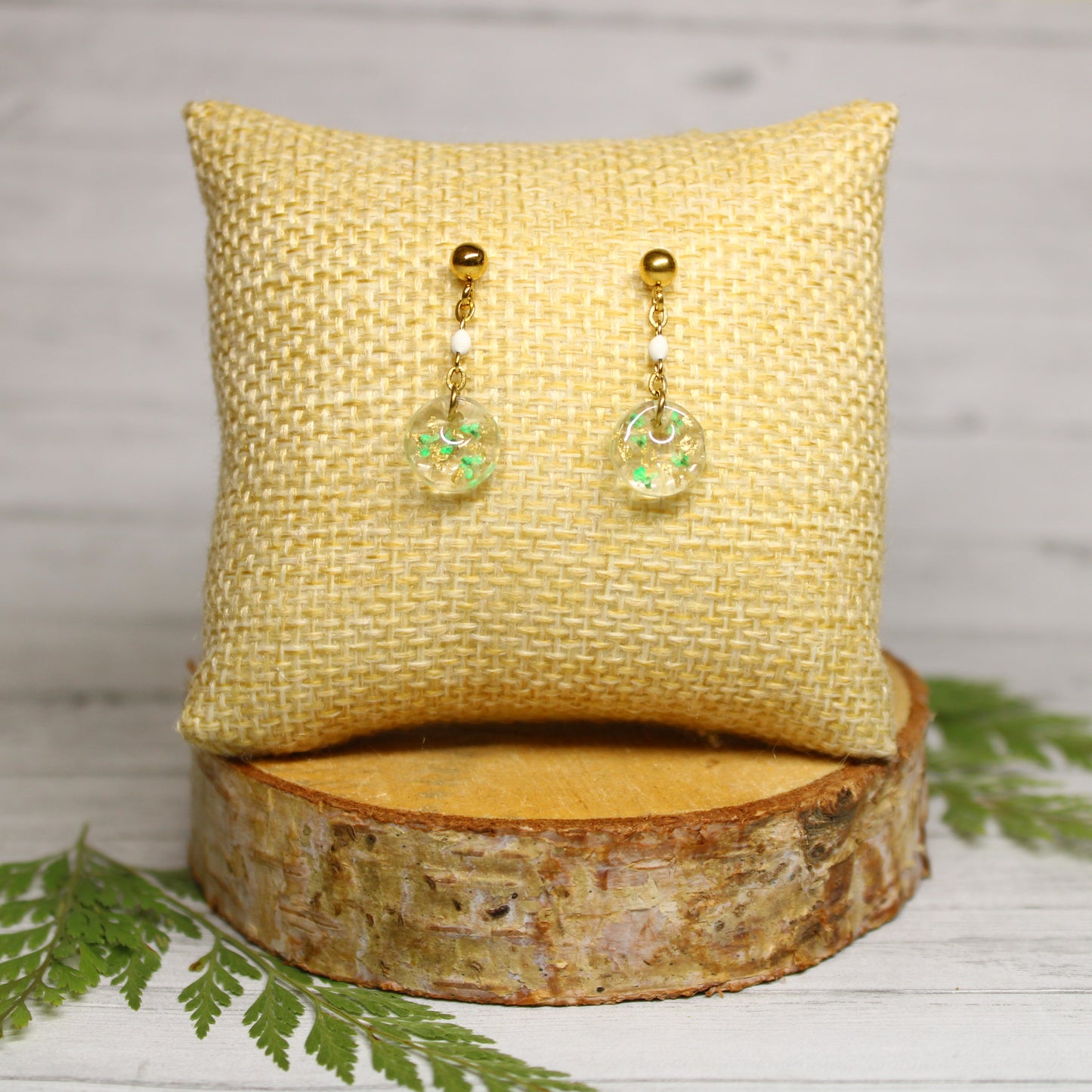 Boucles d'oreilles Athéna Vert