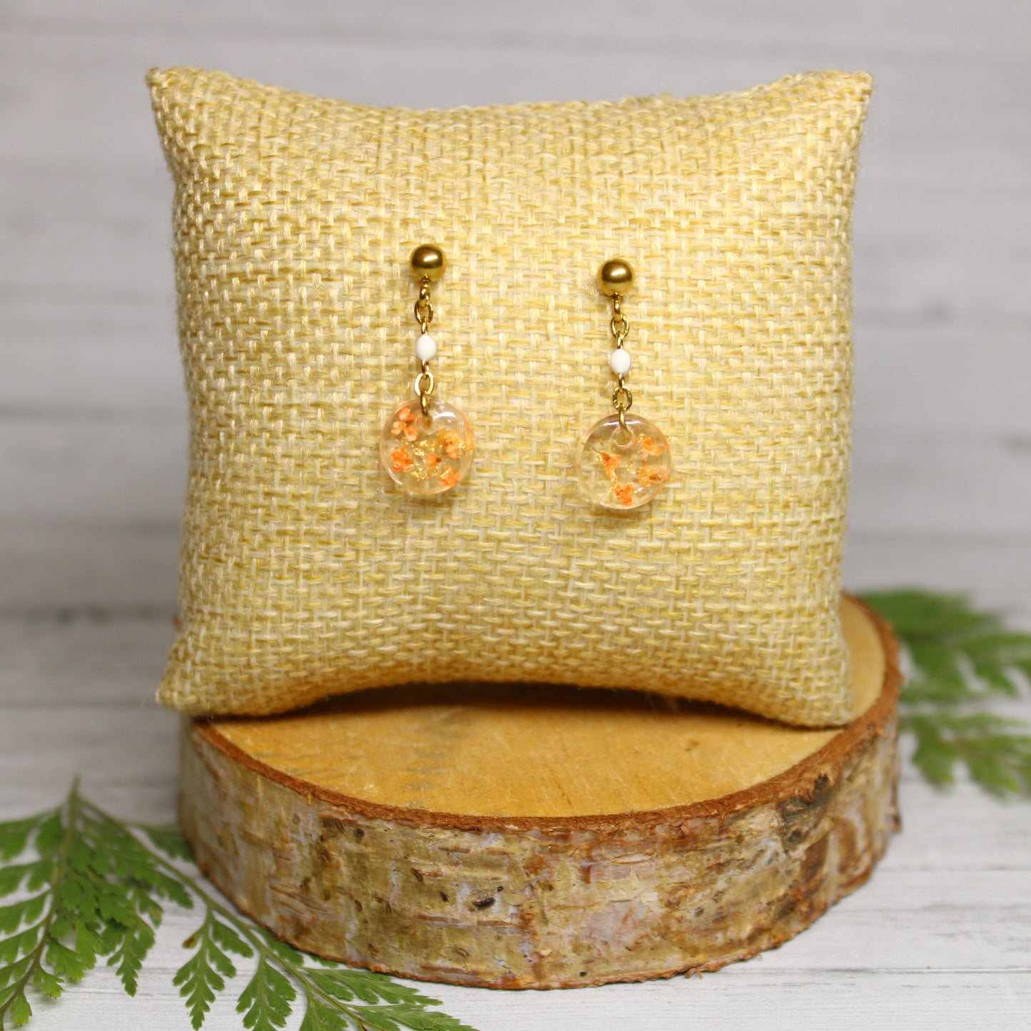 Boucles d'oreilles Athéna Orange