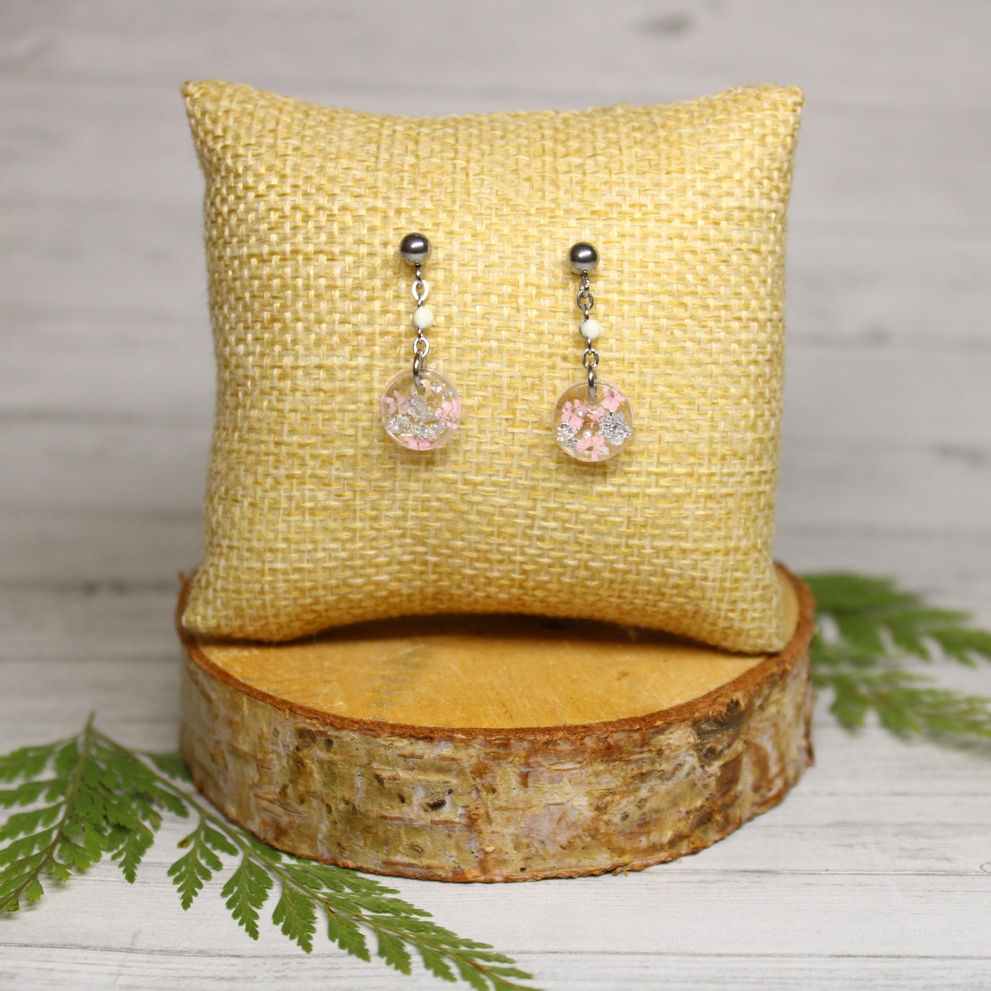 Boucles d'oreilles Athéna Rose