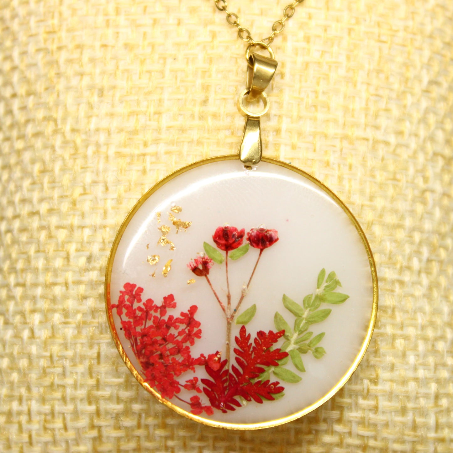 Collier Eléanor Rouge