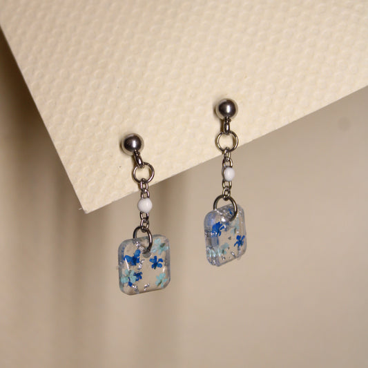 Boucles d'oreilles Athéna Bleu