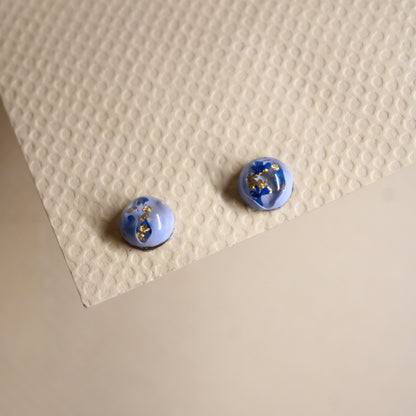 Puces d'oreilles Andromède Bleu