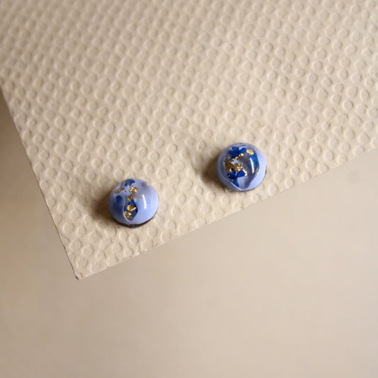 Puces d'oreilles Andromède Bleu