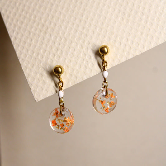 Boucles d'oreilles Athéna Orange