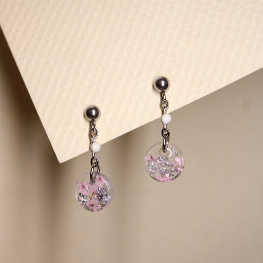 Boucles d'oreilles Athéna Rose