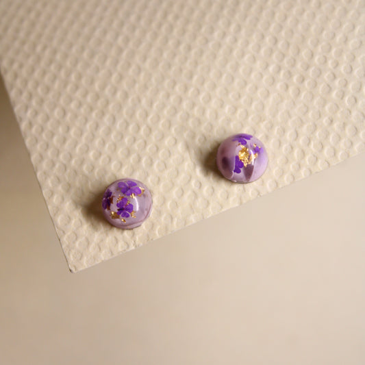 Puces d'oreilles Andromède Violet