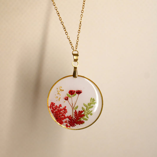 Collier Eléanor Rouge