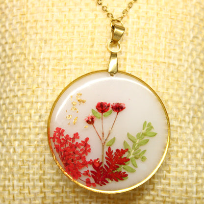 Collier Eléanor Rouge