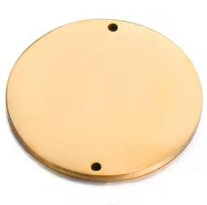 Héra Signature - Médaillon bracelet gravé